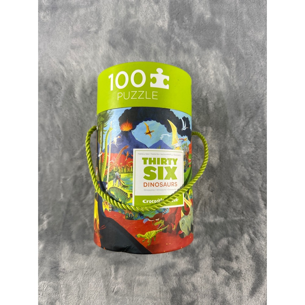 Crocodile Creek Thirty Six Dinosaurs 100 Piece Jigsaw Puzzle 14x19 Prehistoric